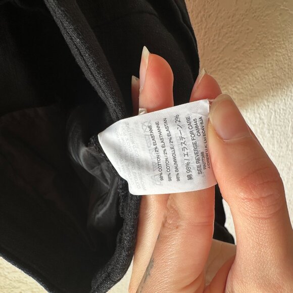 J Crew Linen Blend Scalloped Shorts Size 6 Preppy Beachy Casual Black Pockets - Picture 6 of 10